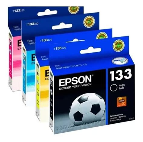 Kit Cartucho Epson 133 04 Cores Lacrado Parcelamento Sem Juros