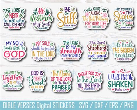 Christian Stickers Svg Digital Stickers Bible Svg Inspirational Sticker Digital Recovery