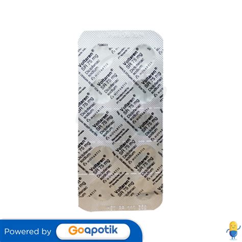 Voltaren Sr 75 Mg Tablet Kegunaan Efek Samping Dosis Dan Aturan Pakai