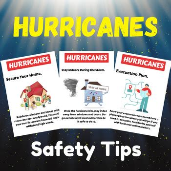 Hurricane Safety Natural Disasters Activity. Personal Safety & Injury ...