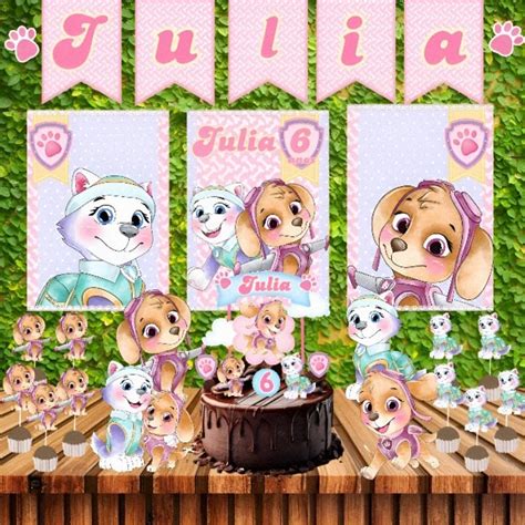 Kit festa Skye - Patrulha Canina | Shopee Brasil