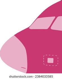 Set Icons Pink Aircraft Stock Vector (Royalty Free) 2384033585 ...