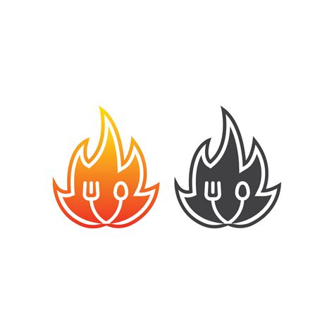 Hot Food Vector Logo Icon Template 7381634 Vector Art At Vecteezy