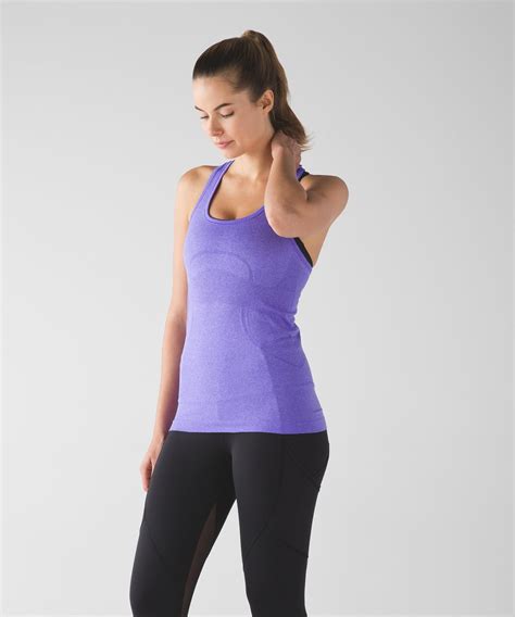 Lululemon Swiftly Tech Racerback Heathered Power Purple Lulu Fanatics