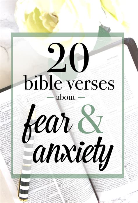 20 Bible Verses about Anxiety and Fear - Diary of a Debutante