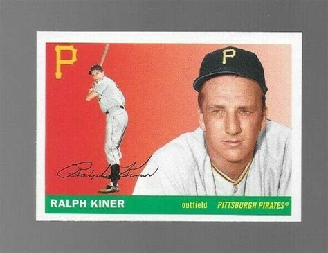 Topps Archives Ralph Kiner Card Hall Of Fame Pittsburgh