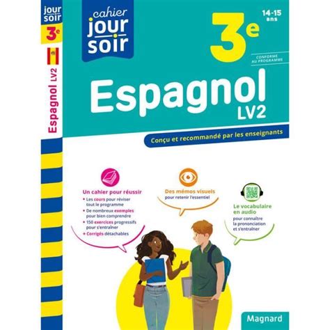 Espagnol 3e LV2 Cahier Jour Soir Cdiscount Librairie