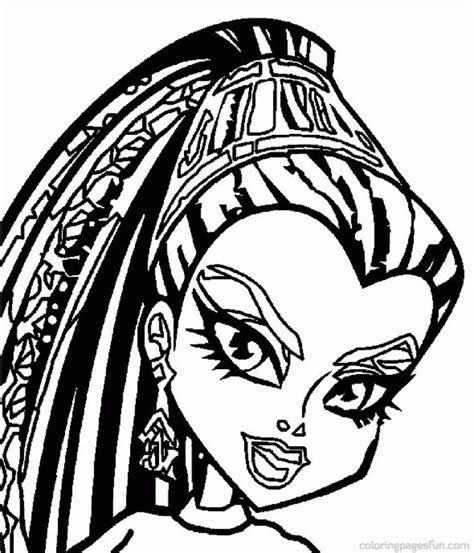 Nefera Coloring Pages For Monster High Clip Art Library