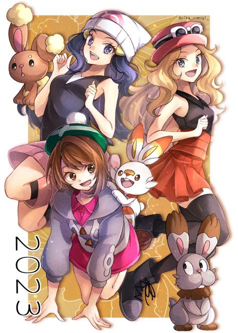 Dawn Gloria Serena Scorbunny Buneary And More Pokemon And