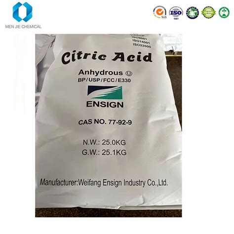 Factory High Quality Preferential Price Food Grade Citric Acid