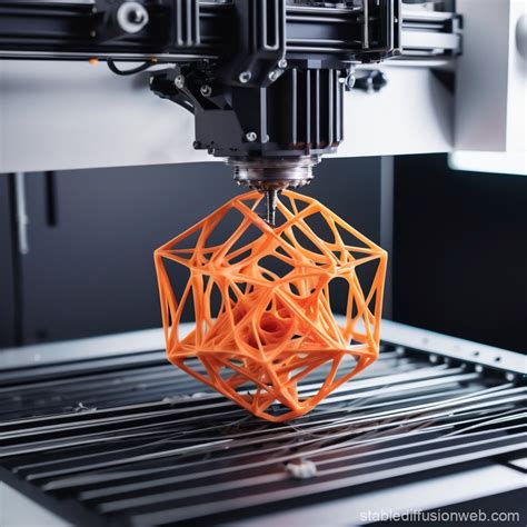 3D Printing Precision Geometric Object | Stable Diffusion Online