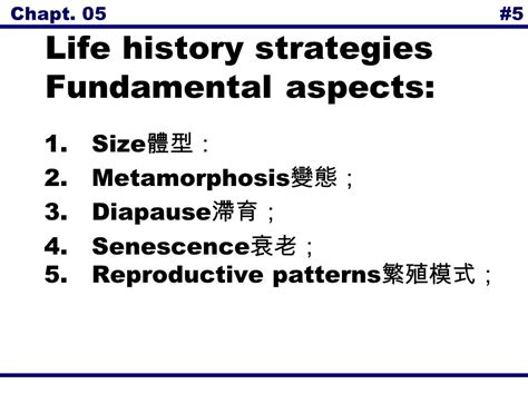 Chapter 5 Life History Strategies 2002 By Prentice Hall Inc Upper