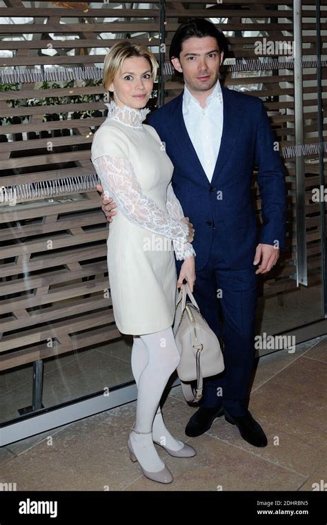 Gautier Capucon and his wife Delphine Capucon attending the photocall ...