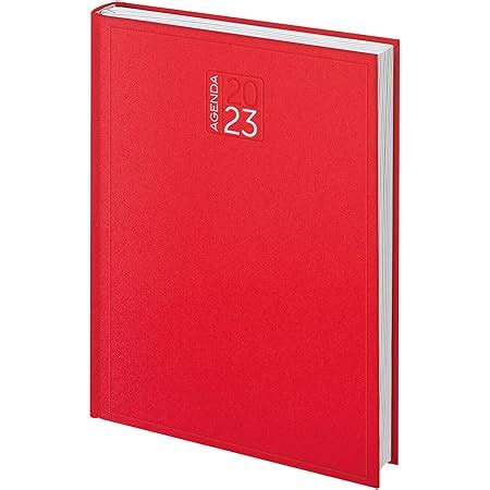 Agenda Giornaliera 15x21 AGENDEPOINT IT 2023 Copertina Gommata Rosso