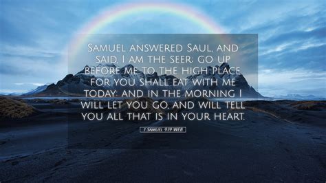 1 Samuel 919 Web Desktop Wallpaper Samuel Answered Saul And Said I