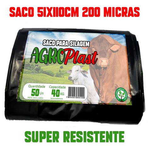 Saco De Silagem X Micras Pacote Unidades Shopee Brasil