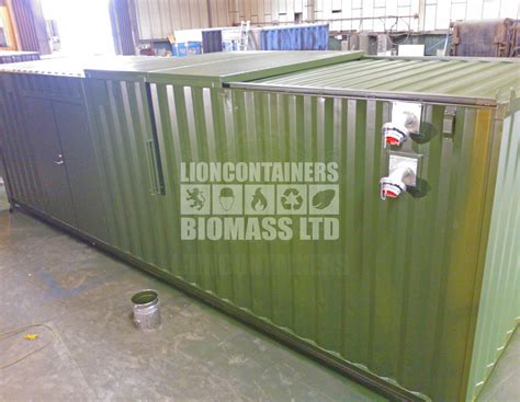 Biomass Pellet Boiler And Fuel Store Container Conversions Lion