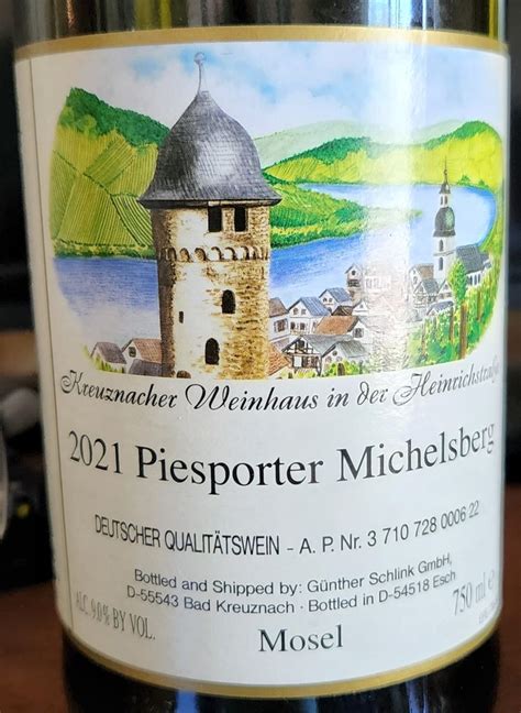 2021 Kreuznacher Weinhaus Piesporter Michelsberg Riesling Deutscher