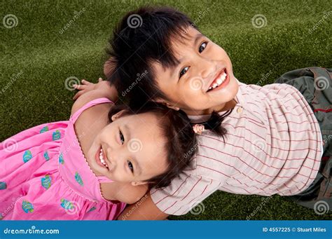 smiling children stock image image  relax