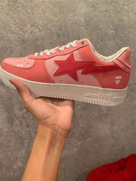 Bapesta Badeanhänger Pink Star Schuhe Bapestas Reps BapeGoose Etsy de