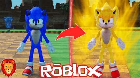 Como TRANSFORMARSE En SUPER SONIC LA PELICULA En ROBLOX SONIC 2 LA