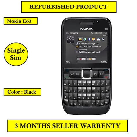 Buy Refurbished Nokia E63 Mobile Phone Black Online ₹1259 From Shopclues