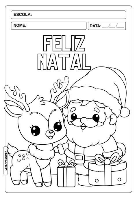 Desenhos Da Rena Do Papai Noel Para Imprimir E Colorir