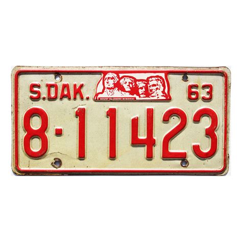 1963 South Dakota #811423 | Antique License Plates