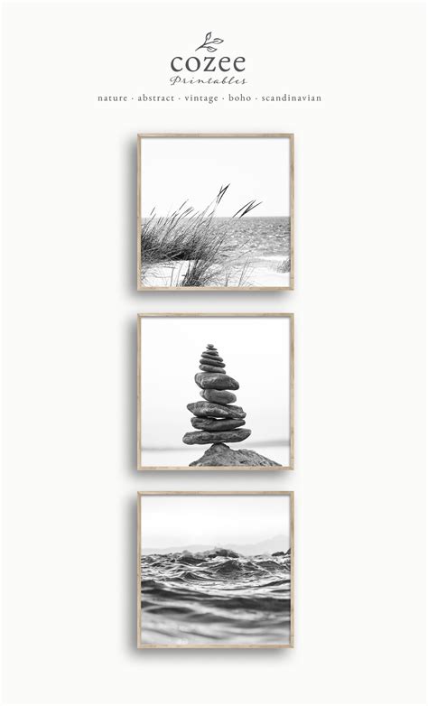 Coastal Wall Art Prints, Printable Coastal Photography Gallery Wall Decor, Digital, Square 20x20 ...