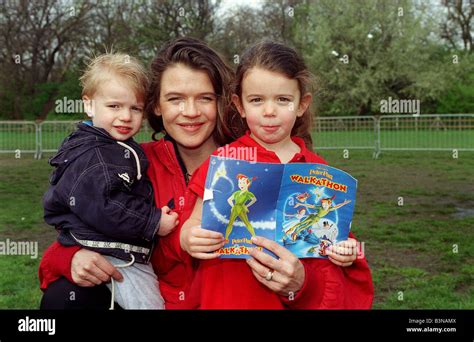 Annabell Croft TV Presenter April 98 With her two children taking part ...