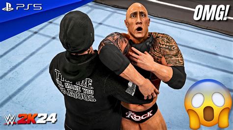 Wwe 2k24 The Final Boss The Rock Vs The Undertaker Full Match At