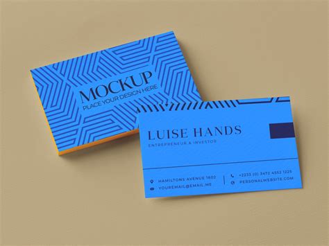 Free Business Card Mockup Psd By Mockuptree On Dribbble