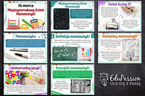 Mi Dzynarodowy Dzie Matematyki Zestaw Edupassion