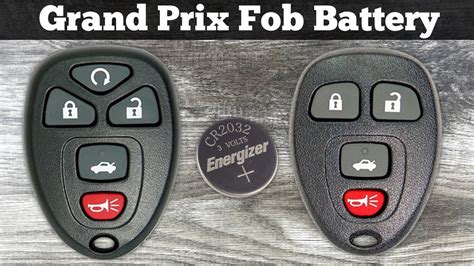 Pontiac Grand Prix Key Fob Battery Replacement How To