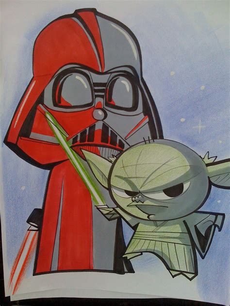 Darth Vader and Yoda by marcocano on DeviantArt