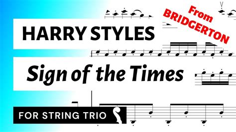 Sign Of The Times Harry Styles From Bridgerton For String Trio Violin 2 Or Viola Sheet