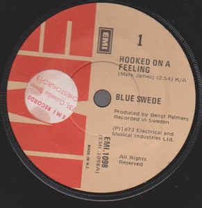 Blue Swede - Hooked On A Feeling (Vinyl, 7", 45 RPM, Single) | Discogs