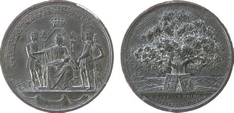 Vor Medaille Zinn Christian Viii Von D Nemark Auf Den