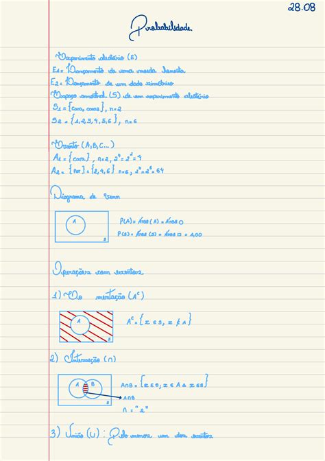 Introdução à teoria da Probabilidade 28 08 Probabilidade Experimento