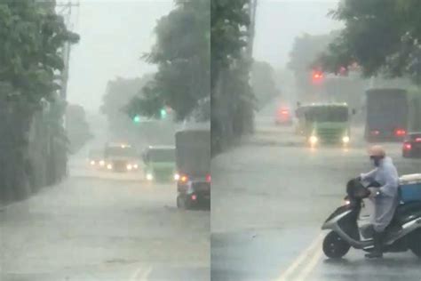 雨彈狂炸！ 新北樹林中山地下道一度封閉 2汽車卡積水道路脫困｜四季線上4gtv