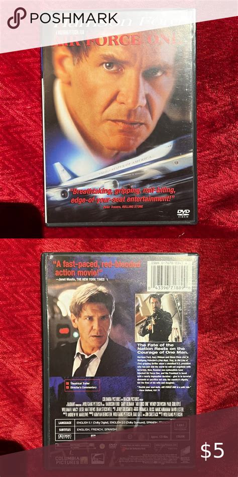 4 10 Air Force One DVD With Harrison Ford Air Force Ones Harrison