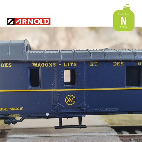 Coffret Train Bleu Fourgon Wagons Lits Ciwl Ep Iii N Arnold Hn