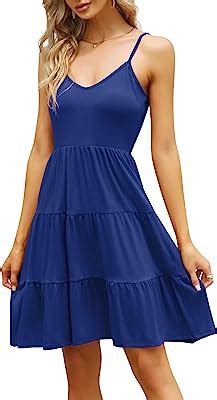 Clearlove Sommerkleid Damen Sexy Rmellos Tr Ger Kleider Elegant