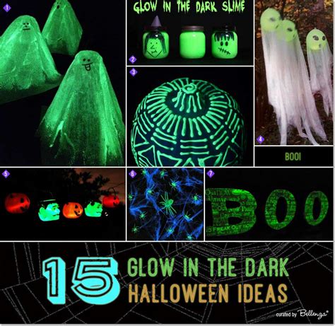 DIY Glow in the Dark Halloween Decorations