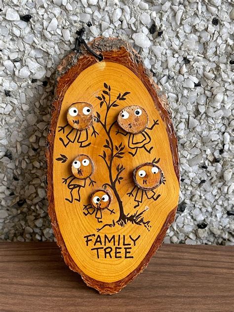 Cute Novelty Wooden Family Tree Wall Decor - Etsy