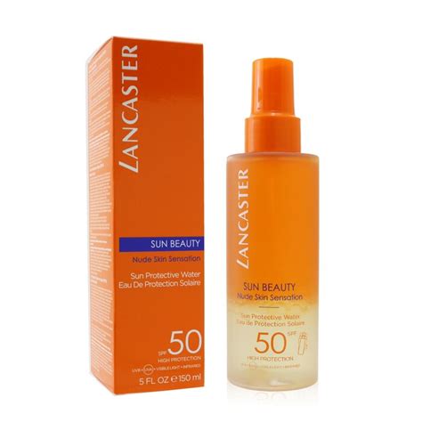 Lancaster Sun Beauty Nude Skin Sensation Sun Protective Water SPF50 150ml 5oz Strawberrynet USA