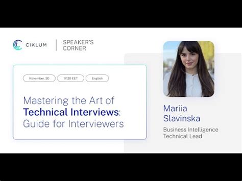 Mastering The Art Of Technical Interviews Guide For Interviewers Youtube