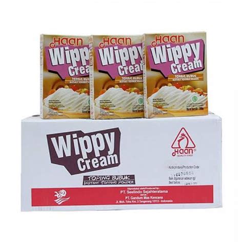 Jual Haan Wippy Cream G Instant Topping Bubuk Whipped Cream Powder