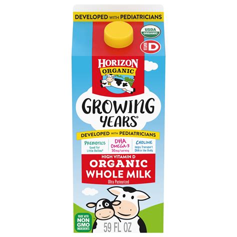 Horizon Organic Growing Years Organic Whole Milk, 59 fl oz Carton