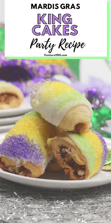 Super Easy Mini King Cakes For Mardi Gras